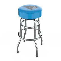 Carolina Panthers Chrome Pub Bar Stool<BR>FREE SHIPPING