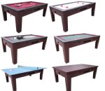 6 in 1 Multi Game Table in Walnut by Berner Billiards <br>FREE SHIPPING