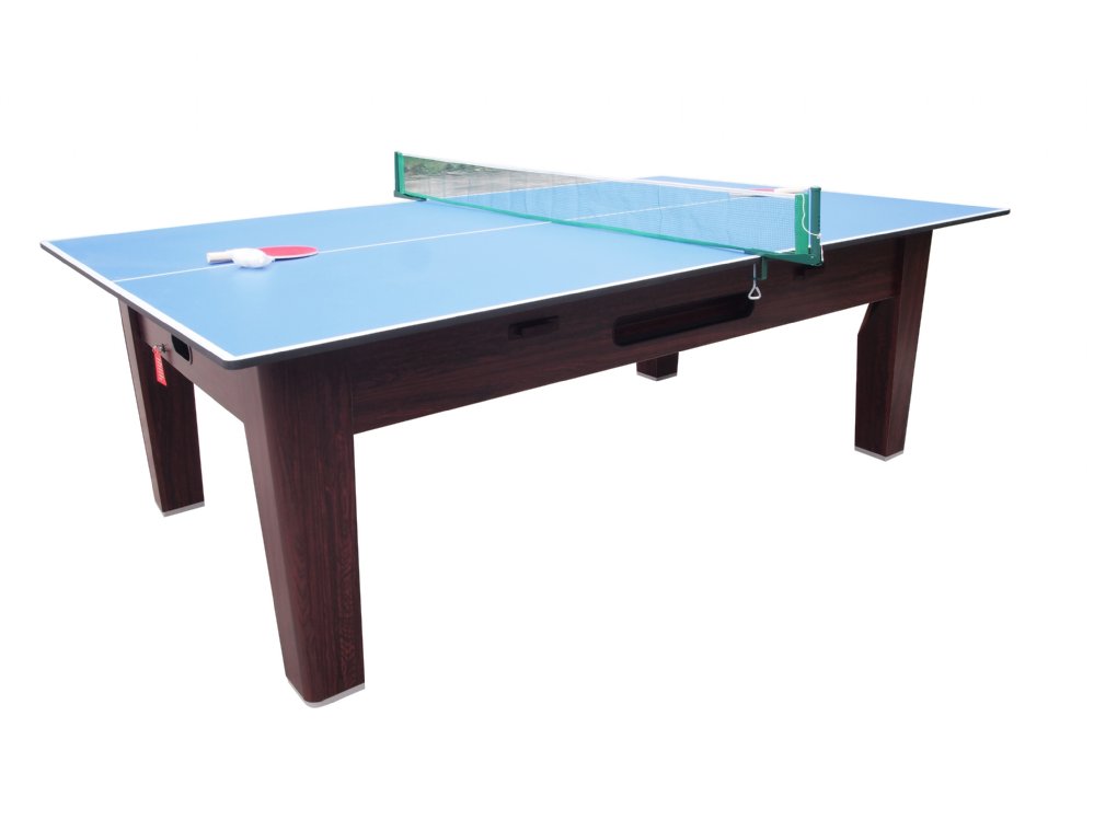 6-in-1 Walnut Table for Dining, Ping Pong, Pool & Other Games