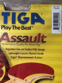 STIGA Assault Racket for Table Tennis / Ping Pong Paddles  / USATT