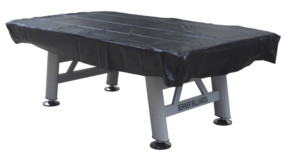 8 foot Outdoor / Waterproof Pool Table Cover in Black by Berner Billiards