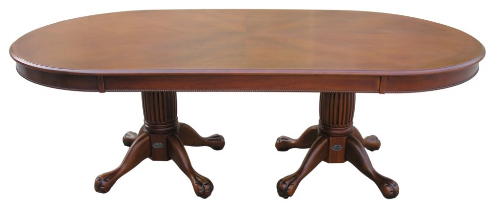 Berner Billiards 2 In 1 96 Oval Holdem And Dining Table 2 In 1 96 Holdem Dining Table Antique Walnut Finish By