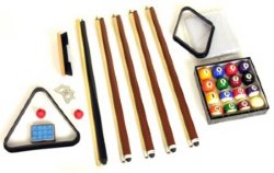 Berner Deluxe 4 Cue Pool Table Accessory Kit (Equipment Package) - FREE SHIPPING