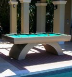 The Arcobelano Contemporary Indoor / Outdoor All Weather 8 foot Pool Table by Gameroom Concepts