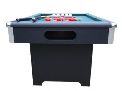 "The Basic" Slate Bumper Pool Table in Black by Berner Billiards<br>FREE SHIPPING - ON SALE