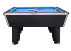 "The Brickell" Pro Slate Bumper Pool Table in Black by Berner Billiards<br>FREE SHIPPING