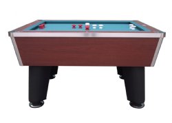 "The Brickell" Pro Slate Bumper Pool Table in Cherry by Berner Billiards<br>FREE SHIPPING - ON SALE