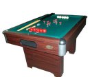 "The Basic" Slate Bumper Pool Table in Walnut by Berner Billiards<br>FREE SHIPPING
