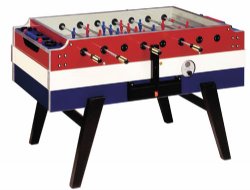Garlando Coperto Foosball Table in Red, White & Blue with Coin-Op<br>FREE SHIPPING<BR>SPECIAL ORDER