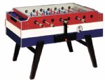 Garlando Coperto Foosball Table in Red, White & Blue with Coin-Op<br>FREE SHIPPING