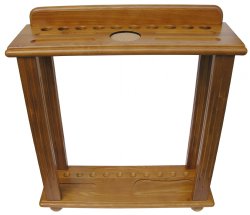 10 Cue Floor Rack in Oak by Berner Billiards<br>FREE SHIPPING