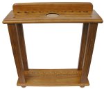 10 Cue Floor Rack in Oak by Berner Billiards<br>FREE SHIPPING