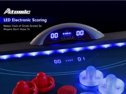 Atomic Indiglo 7.5 foot Lighted Air Hockey<BR>FREE SHIPPING