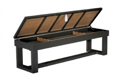 8 foot Lanai Pool Table in Obsidian Black by American Heritage Billiards<br>FREE SHIPPING - JULY 4th SALE