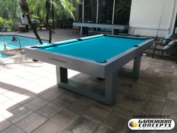 The Lupo Contemporary Indoor / Outdoor All Weather 8 foot Pool Table by Gameroom Concepts