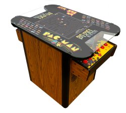 Pac-Man Pixel Bash Video Game Cocktail Table in Woodgrain by Namco <BR>FREE SHIPPING