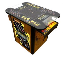 Pac-Man Pixel Bash Video Game Cocktail Table in Woodgrain by Namco <BR>FREE SHIPPING