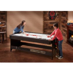 Pockey 3 in 1 Pool, Air Hockey & Ping Pong Table with Gray Cloth by FatCat <BR>FREE SHIPPING