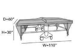 Premium Outdoor Ping Pong / Table Tennis Cover for Stationary or Open Table Storage<BR>FREE SHIPPING