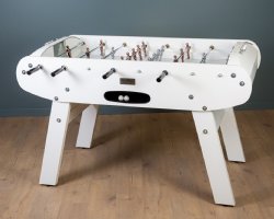 René Pierre Onyx Foosball Table in White Matte<br>FREE SHIPPING - OUT OF STOCK