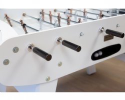 René Pierre Onyx Foosball Table in White Matte<br>FREE SHIPPING - OUT OF STOCK
