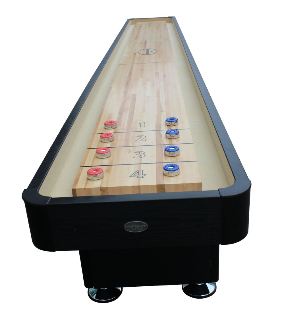 Berner Billiards 9 or 12 Foot Shuffleboard Table The Standard in Solid