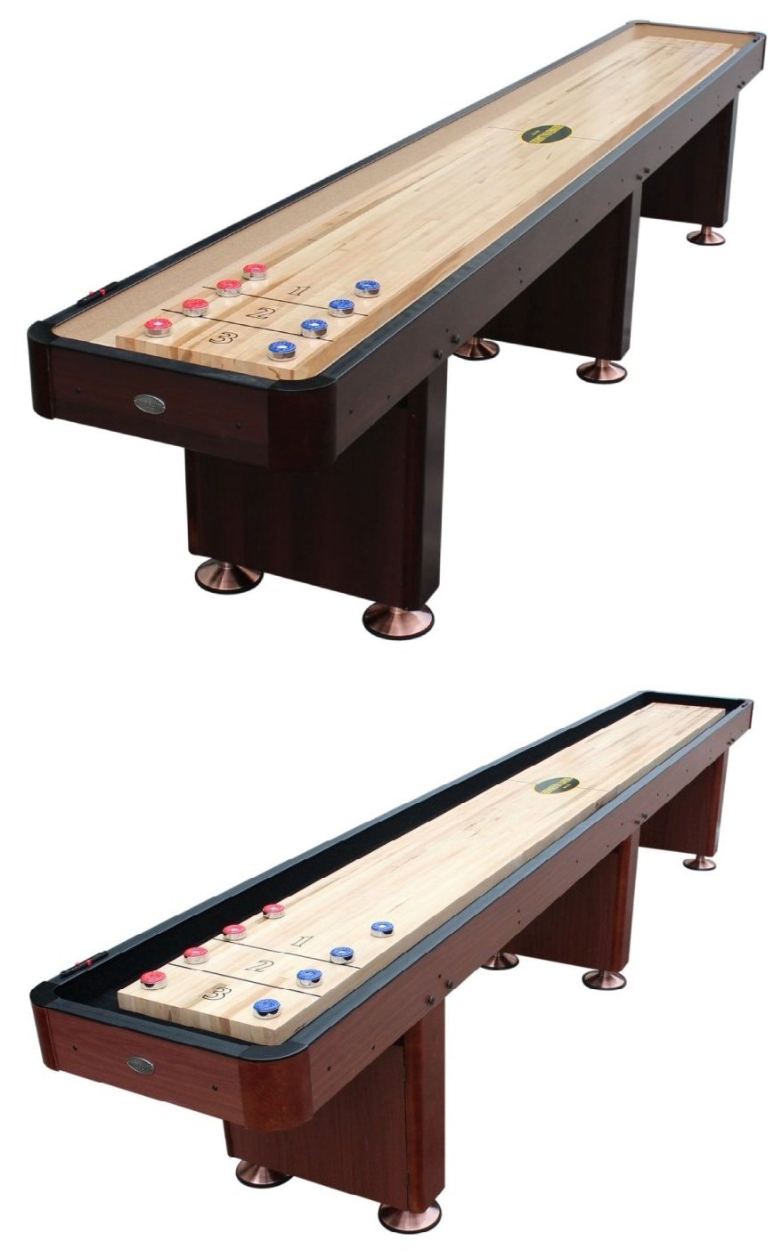 Berner Billiards 14 Foot Shuffleboard Table The Standard in Cherry or