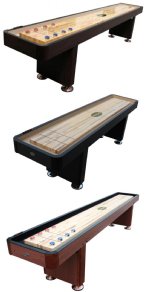 "The Standard" 9 Foot Shuffleboard Table by Berner Billiards in Cherry, Espresso or Black<BR>FREE SHIPPING