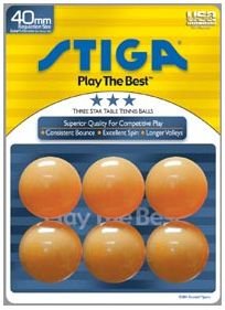 Orange Ping Pong Balls, 3-Star