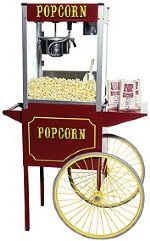 6 oz Theater Pop Popcorn Machine with Medium Cart by Paragon