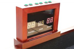 2-Player Electronic Score Board available in Cherry or Mahogany by Berner Billiards<br>FREE SHIPPING