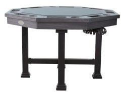 3 in 1 Table - Octagon 54" Urban Bumper Pool with SLATE bed in Midnight<br>FREE SHIPPING - ON SALE