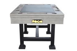 "The Urban" 3 in 1 - Rectangular SLATE Bumper Pool, Card & Dining Table in Silver Mist  by Berner Billiards<BR>FREE SHIPPING