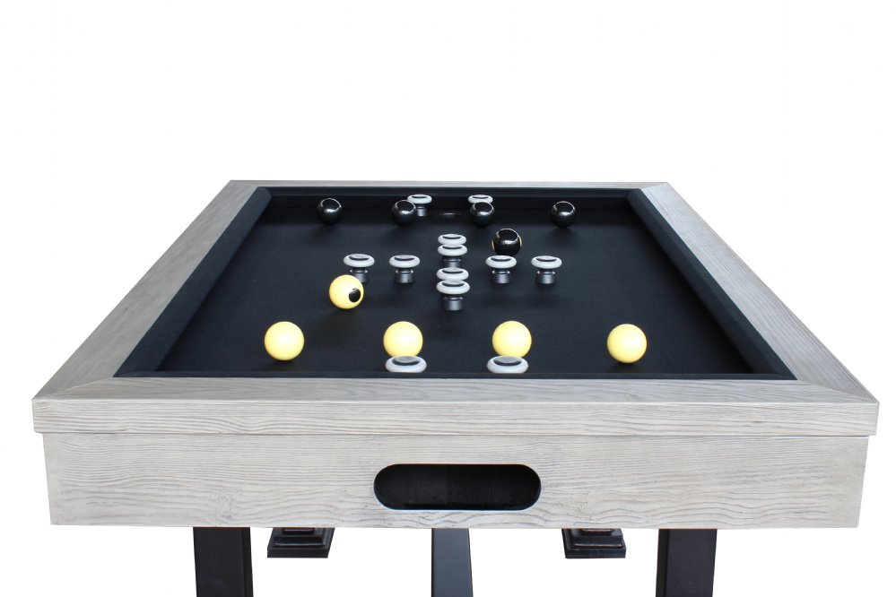The Urban 3 In 1 Rectangular SLATE Bumper Pool Card Dining Table 