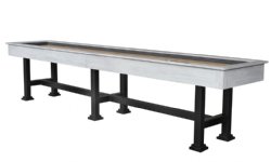 The Urban Shuffleboard Table in White with optional Top - available in 9, 12, 14 or 16 foot by Berner Billiards <BR>FREE SHIPPING