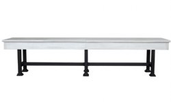 The Urban Shuffleboard Table in White with optional Top - available in 9, 12, 14 or 16 foot by Berner Billiards <BR>FREE SHIPPING