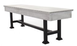 The Urban Shuffleboard Table in White with optional Top - available in 9, 12, 14 or 16 foot by Berner Billiards <BR>FREE SHIPPING