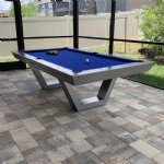 The Vector Modern Indoor / Outdoor All Weather Pool Table by Gameroom Concepts