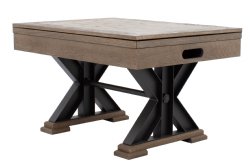 "The Weathered" 3 in 1 - Rectangular SLATE Bumper Pool, Card & Dining Table in Desert Sand by Berner Billiards<BR>FREE SHIPPING