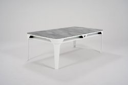 Hyphen 7 foot Outdoor Pool & Dining Table in Polar White by Cornilleau<BR>FREE SHIPPING