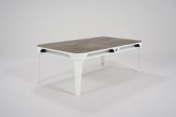 Hyphen 7 foot Outdoor Pool & Dining Table in Polar White by Cornilleau<BR>FREE SHIPPING